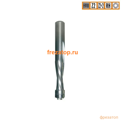 191.127.11B CMT Фреза спиральная монолитная 12,7x50,8x114 Z=2 хвостовик S=12 правое вращение
