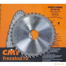 288.200.36Q CMT Диск пильный 200x45x4,7-6,0/3,5 10° конусный зуб Z=36 288.200.36Q CMT Диск пильный 200x45x4,7-6,0/3,5 10° конусный зуб Z=36