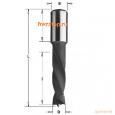 308.160.11 CMT Сверло с твердосплавной напайкой для присадочного станка 16x30x57,5 Z=2+2 хвостовик S 308.160.11 CMT Сверло с твердосплавной напайкой для присадочного станка 16x30x57,5 Z=2+2 хвостовик S
