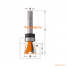 818.087.11B CMT Фреза ласточкин хвост (верх. подш.) 7гр. хвостовик S=6,35 D раб.=8,73x10,3 818.087.11B CMT Фреза ласточкин хвост (верх. подш.) 7гр. хвостовик S=6,35 D раб.=8,73x10,3