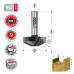 Фреза профильная врезная D=28,6 I=11,1 L=43 S=8mm Woodwork 952.2911.08 Фреза профильная врезная D=28,6 I=11,1 L=43 S=8mm Woodwork 952.2911.08