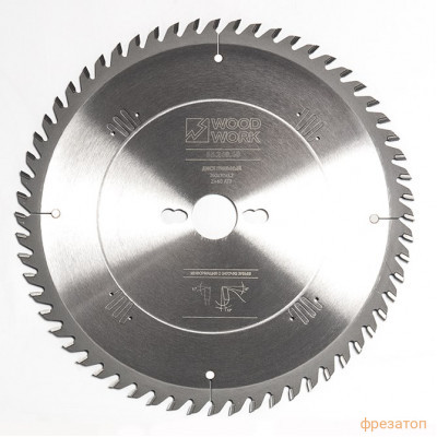 Диск пильный универсальный SUPERIOR 260*3.2*30H*80T A=12º ATB Woodwork 35.260.80