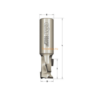Фреза пазовая DP 12x12x40 d=12 I=27 L=75 Z=1+1 RH CMT 140.120.61