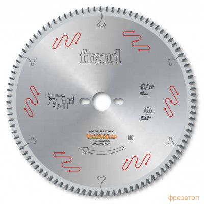 Пильный диск по алюминию и пвх 350x3.5/3x30 z108 Freud LU5D 1700