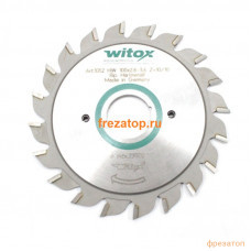 Диск подрезной пилы 100x2.2x22 z10+10 составной 2.8-3.6 Witox Диск подрезной пилы 100x2.2x22 z10+10 составной 2.8-3.6 Witox