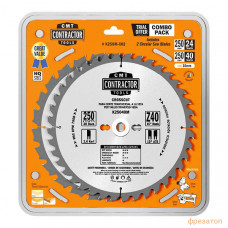 K250M-X02 CMT Комплект из 2-х дисков 250x2.6/1.8x30 Z24/Z40 ATB K250M-X02 CMT Комплект из 2-х дисков 250x2.6/1.8x30 Z24/Z40 ATB